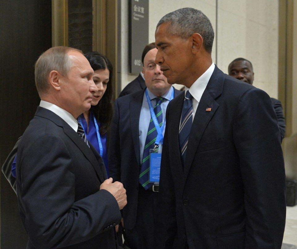 Путин против Обамы, фото